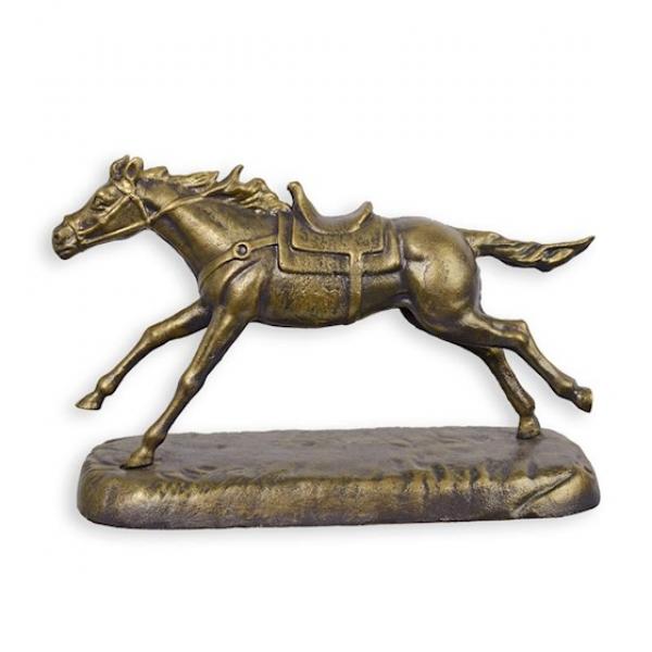 Eisen Figur Skulptur rustikal gallopierendes Pferd