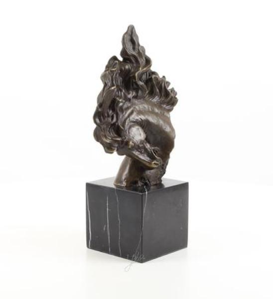 Bronze Büste Pferd
