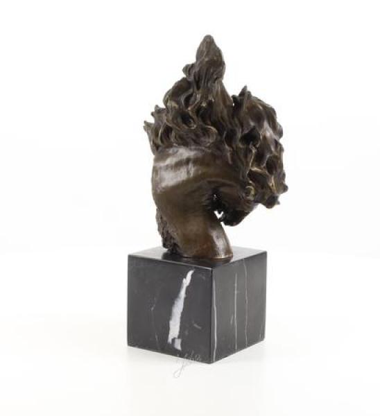 Bronze Büste Pferd