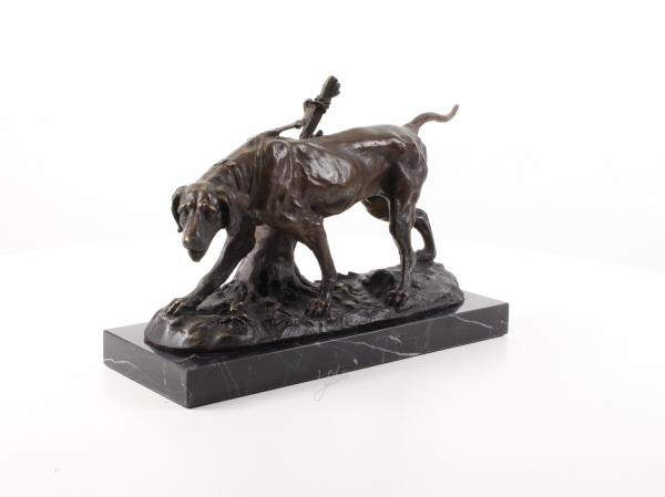 Bronze Skulptur Jagdhund