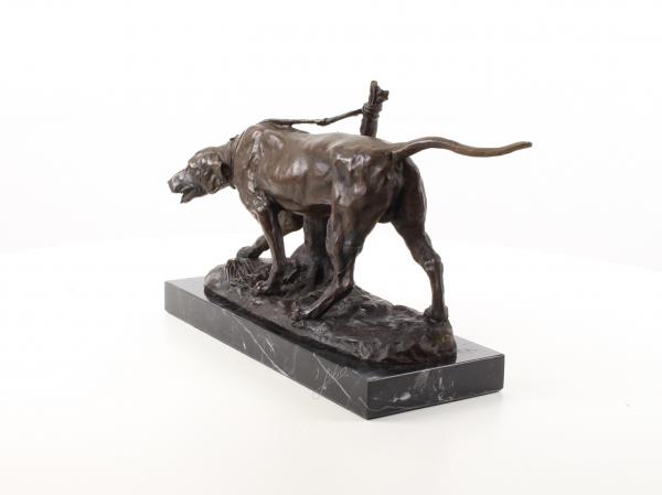 Bronze Skulptur Jagdhund
