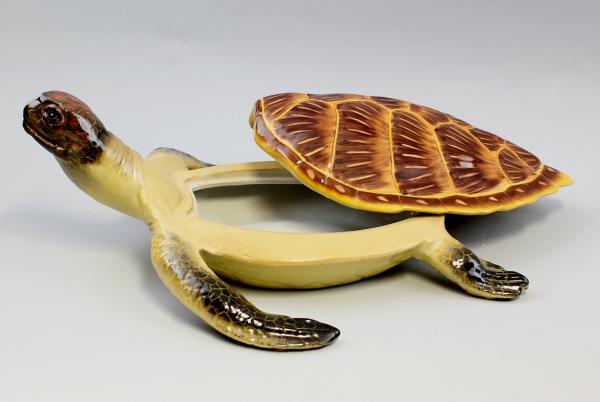 Große Deckeldose Schildkröte