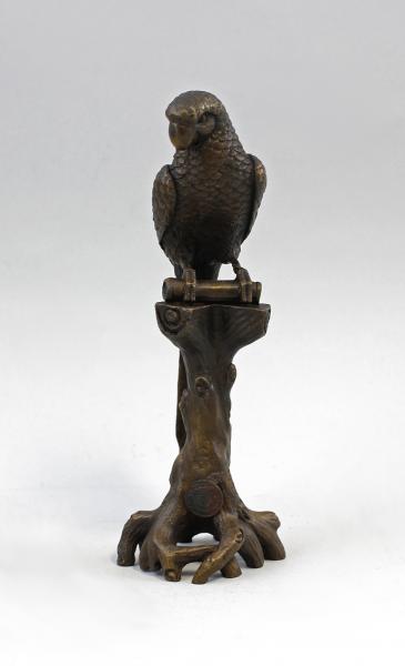 kleine Bronze Papagei