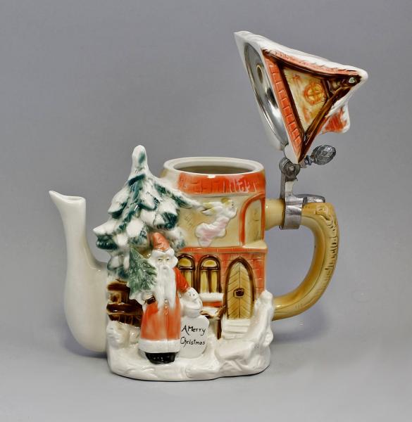 Glühwein- / Bier-Kanne Winterhäuschen Weihnachten