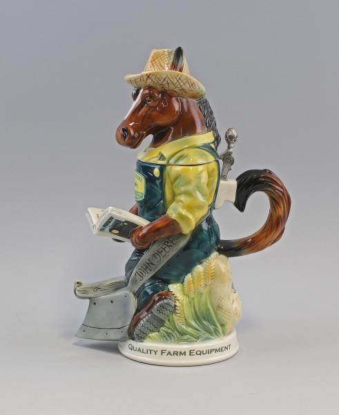 Figuren-Bierkrug Pferd als Bauer