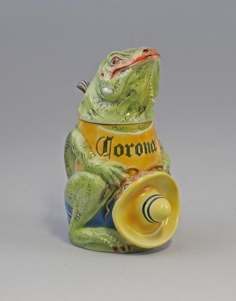 Figuren-Bierkrug Leguan Sombrero