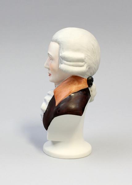Büste Haydn Bisquitporzellan bemalt