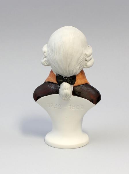Büste Haydn Bisquitporzellan bemalt