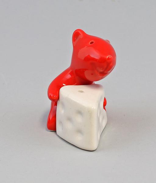 Streuer Paar Maus mit Käse weiß / rot