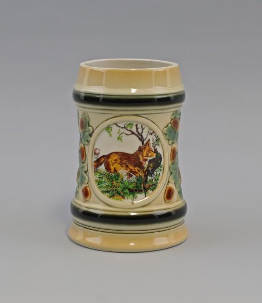 jagdlicher Bierkrug Fuchs