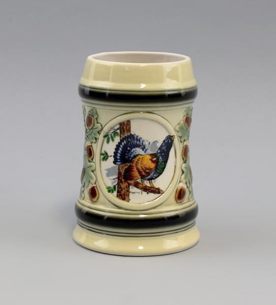 jagdlicher Bierkrug Auerhahn
