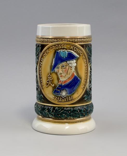 Bierkrug Alter Fritz / Friedrich II. 1 Liter
