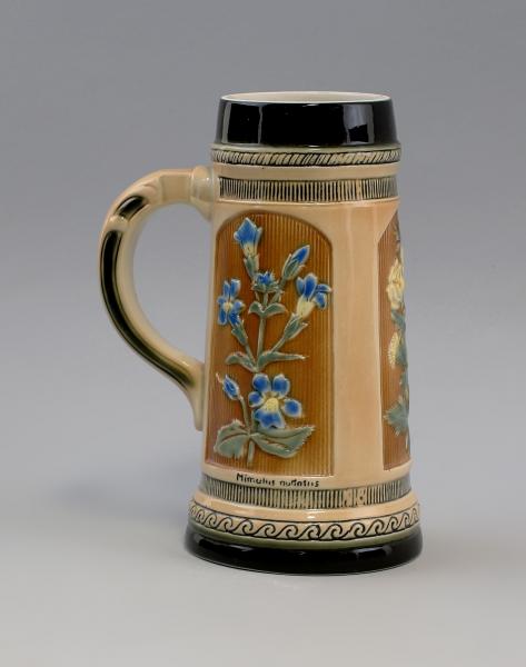 Bierkrug Blumen 1 Liter