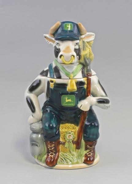 Figuren-Bierkrug Milchkuh (John Deere)