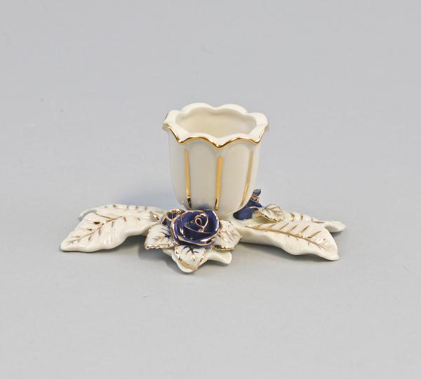 Leuchter Klein rose Kobalt gold