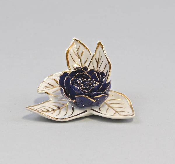 Rose Kobalt gold groß