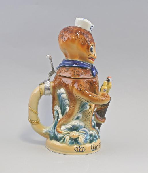 Figuren-Bierkrug Oktopus Krake Matrose