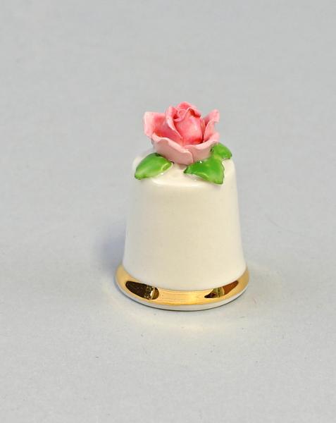 Fingerhut weiß Rose rosa / grün