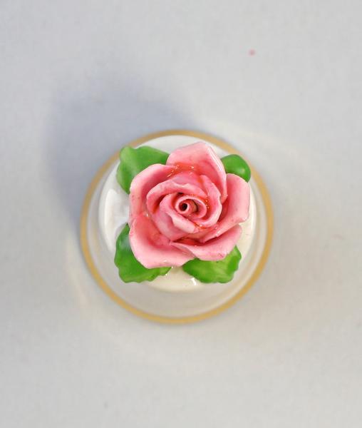 Fingerhut weiß Rose rosa / grün