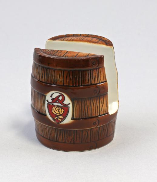 Bierdeckel- / Serviettenhalter Fass braun Rosenbräu