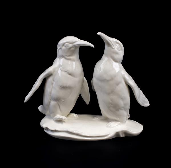 Pinguin-Gruppe weiß