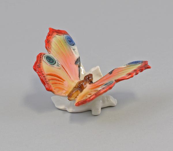 Schmetterling Sockel rot