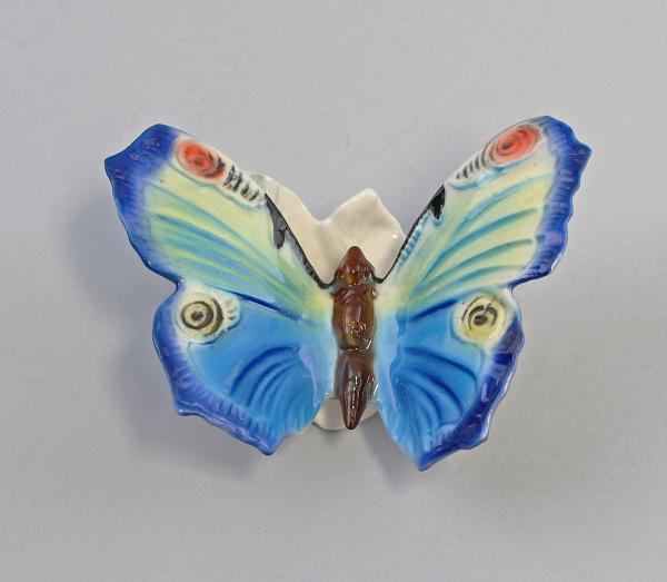 Schmetterling Sockel blau