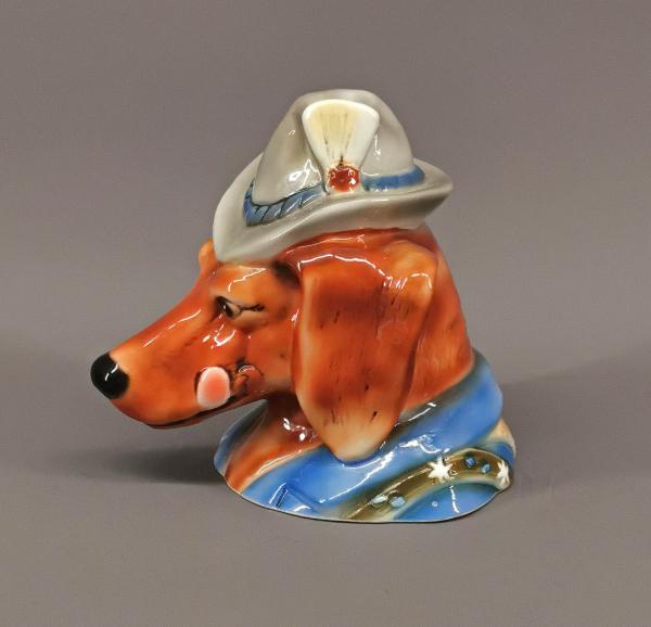 Briefbeschwerer Jagdhund mit Hut ungemarkt