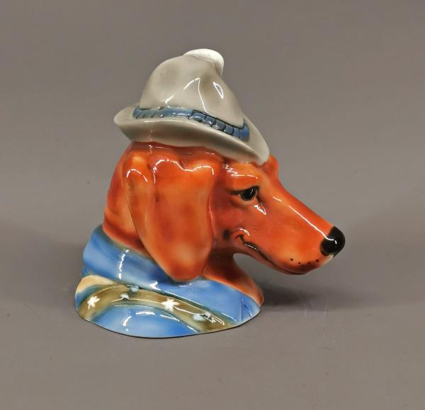 Briefbeschwerer Jagdhund mit Hut ungemarkt