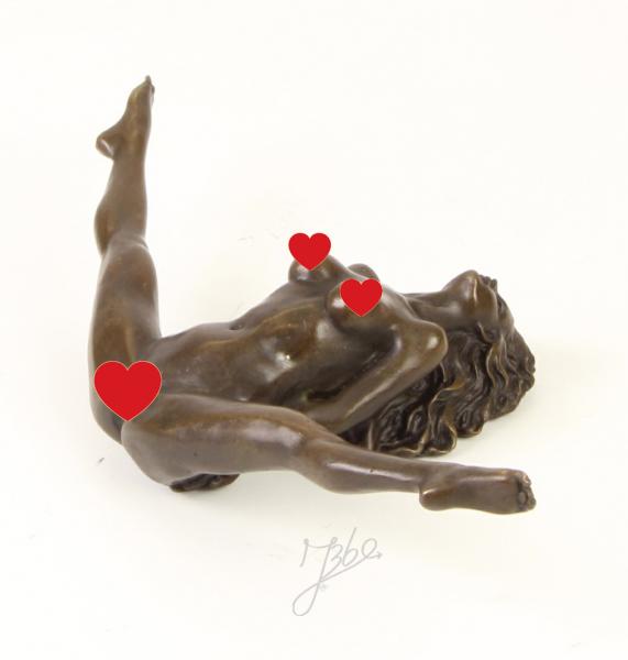 Bronze Skulptur erotisch Frauen Akt