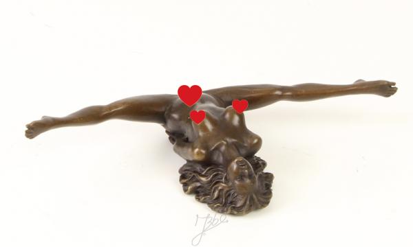 Bronze Skulptur erotisch Frauen Akt
