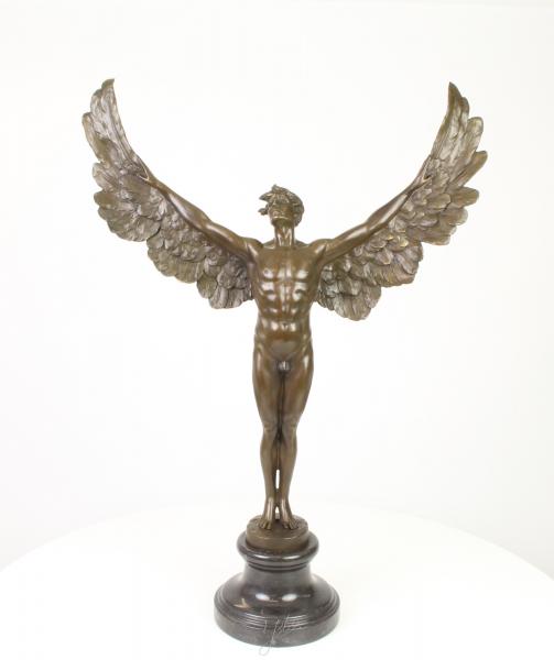 Bronze Skulptur Geflügelter Mann