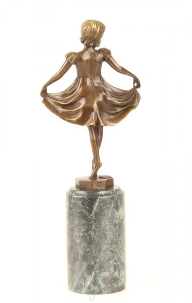Bronze Skulptur Mädchen Lieselotte