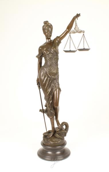 Bronze Skulptur Justitia