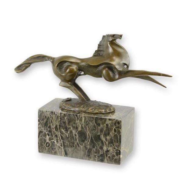 Bronze Skulptur Pferd stilisiert