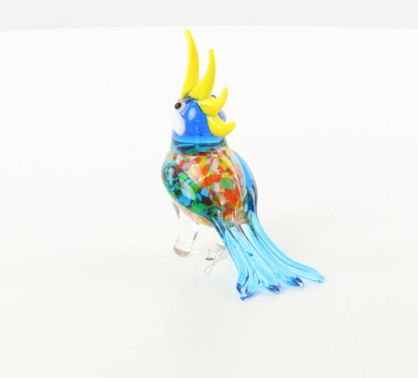 Murano Stil Glasfigur Kakadu