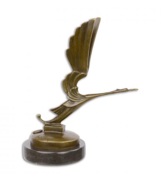Art déco Kühlerfigur Storch