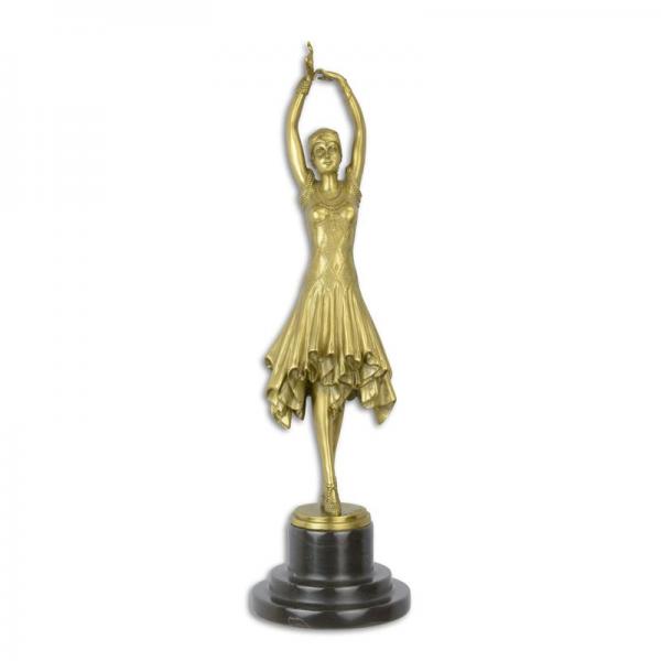 polierte Bronze Skulptur Miss Kita