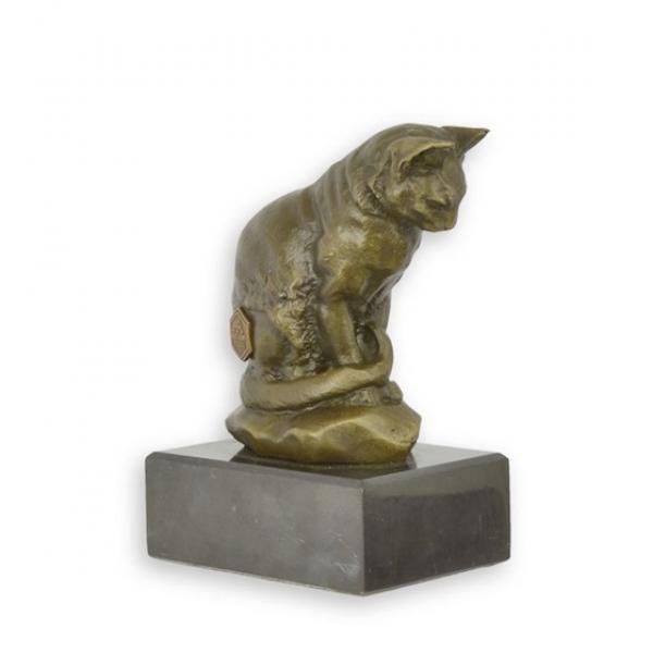 Bronze stilisierte Katze