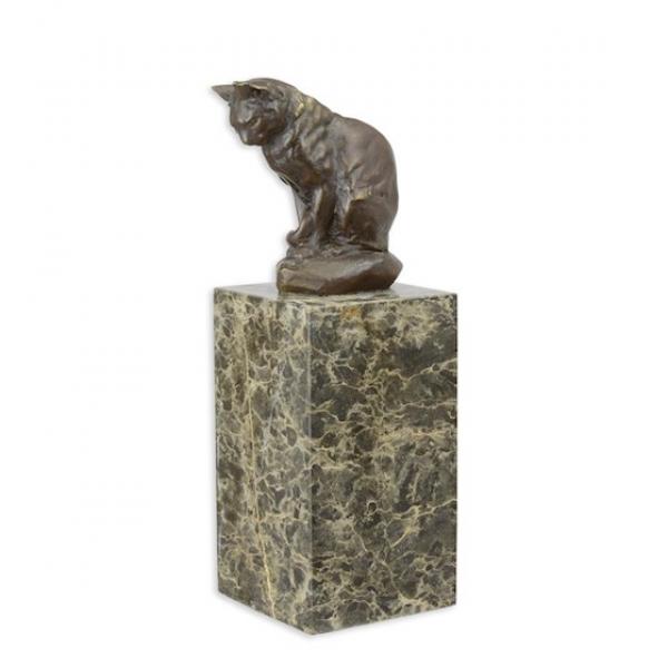Bronze stilisierte Katze