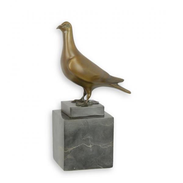 Bronze Skulptur Taube