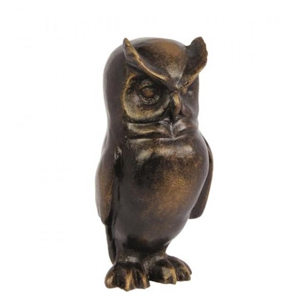 Eisen Skulptur Eule