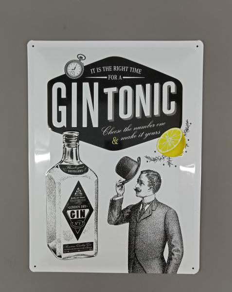 Blechschild Gin Tonic