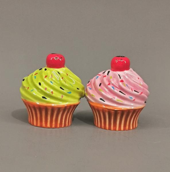 Salz und Pfeffer Streuer Paar Cupcakes