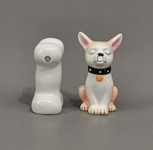 Salz und Pfeffer Streuer Paar Chihuahua and Bone