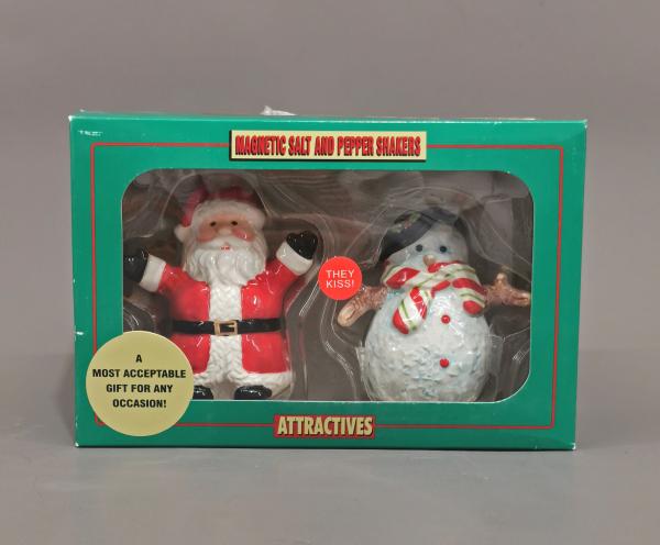 Salz und Pfeffer Streuer Paar Santa and Snowman