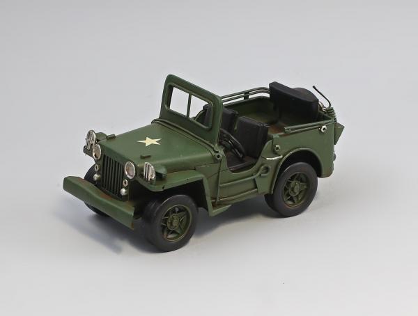 Nostalgisches Modell-Auto Oldtimer Jeep Army