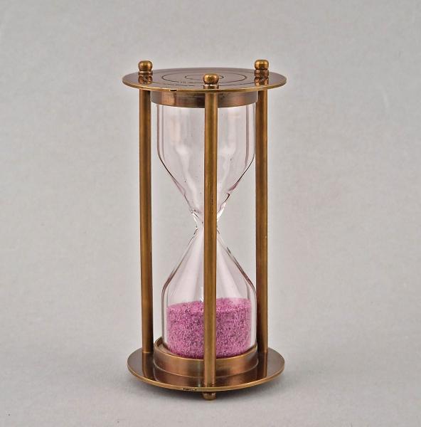Sanduhr Messing brüniert