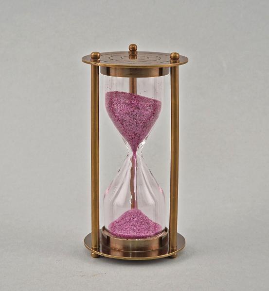 Sanduhr Messing brüniert