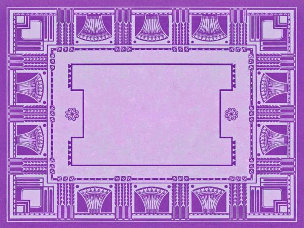 Platzdeckchen Art déco rosé